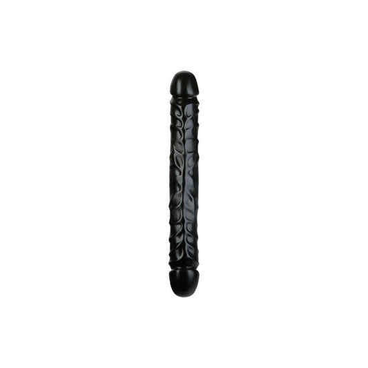 Double dildo Jr. Veined Black Double dildo Jr. Veined Black - UABDSM