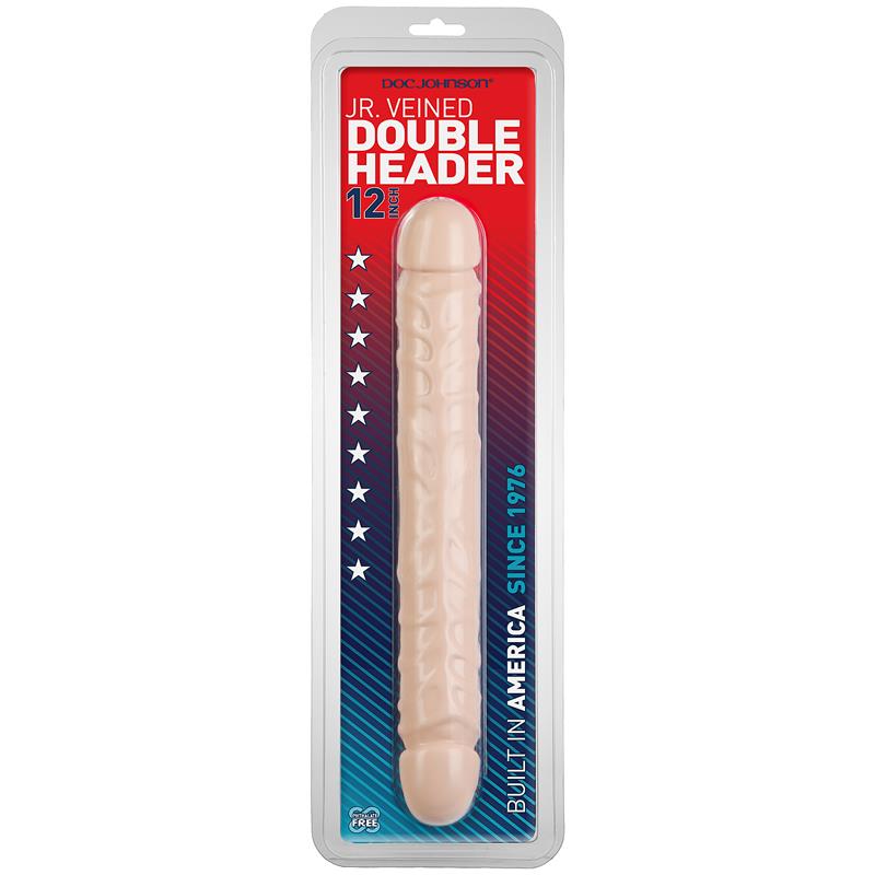 Double Dildo Jr. Veined Flesh - UABDSM