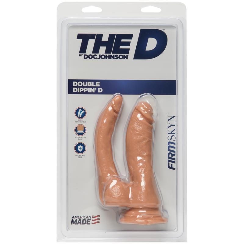 Double Dildo The D Double Dippin D Firmskyn Vanilla - UABDSM