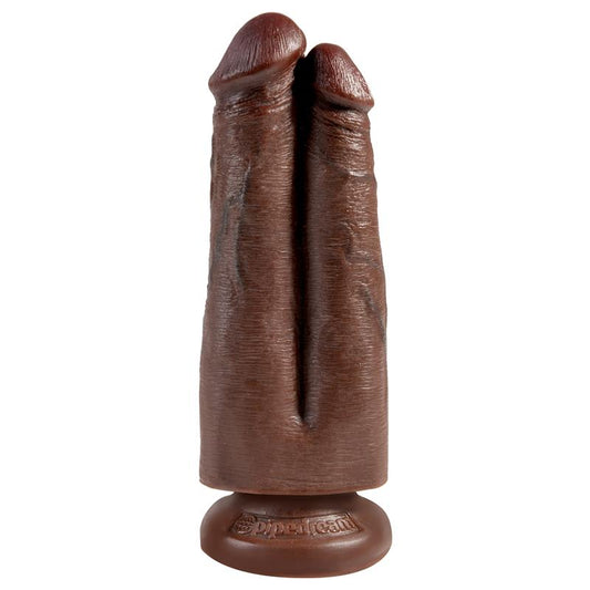 Double Dildo Two Cocks One Hole Brown 7 Double Dildo Two Cocks One Hole Brown 7 - UABDSM