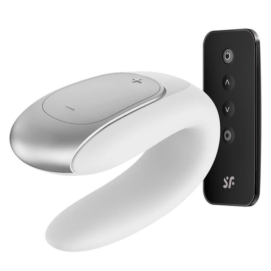 Double Fun Couple Vibe with APP and Remote Control White Double Fun Couple Vibe with APP and Remote Control White - UABDSM