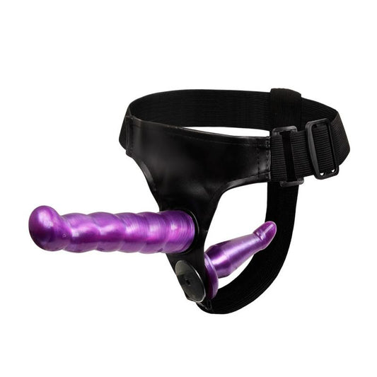Double Penetration Strap-On Purple Double Penetration Strap-On Purple - UABDSM