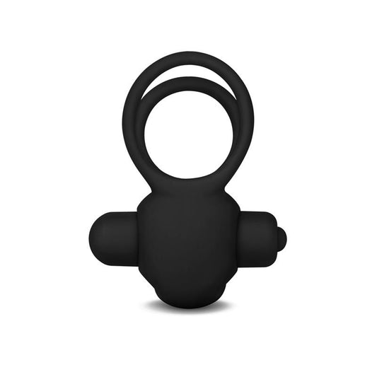 Double Vibrating Cockring Power Clit Duo Black - UABDSM