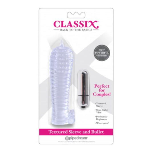 Dua Textured Sleeve and Mini Bullet Clear Dua Textured Sleeve and Mini Bullet Clear - UABDSM