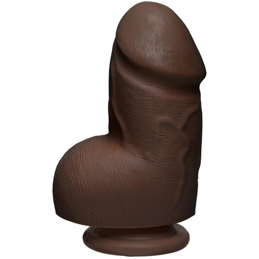 Dual Density Dildo Fat D with Testicles 6 Ultraskyn Chocolate Dual Density Dildo Fat D with Testicles 6 Ultraskyn Chocolate - UABDSM