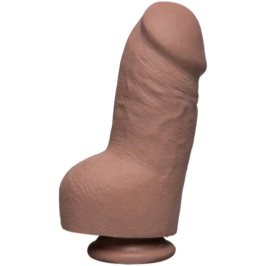 Dual Density Dildo Fat D with Testicles 8 Ultraskyn Caramel Dual Density Dildo Fat D with Testicles 8 Ultraskyn Caramel - UABDSM