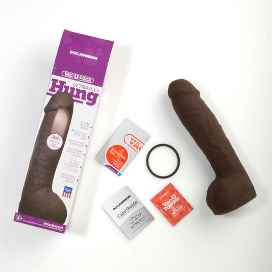 Dual Density Dildo Hung Chocolate - UABDSM