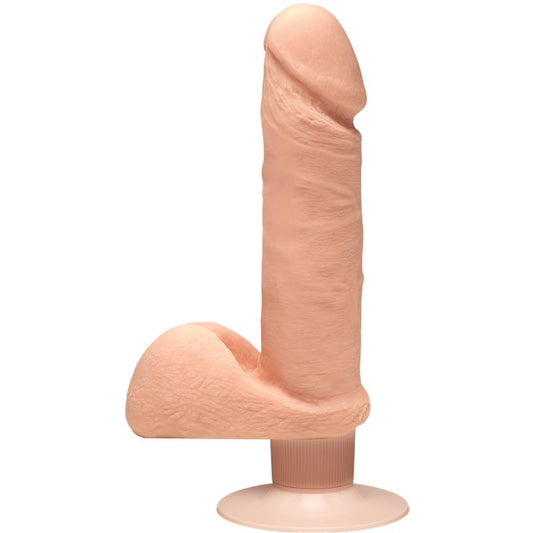Dual Density Dildo Perfect D with Vibration and Testicles 7 Vanilla Dual Density Dildo Perfect D with Vibration and Testicles 7 Vanilla - UABDSM