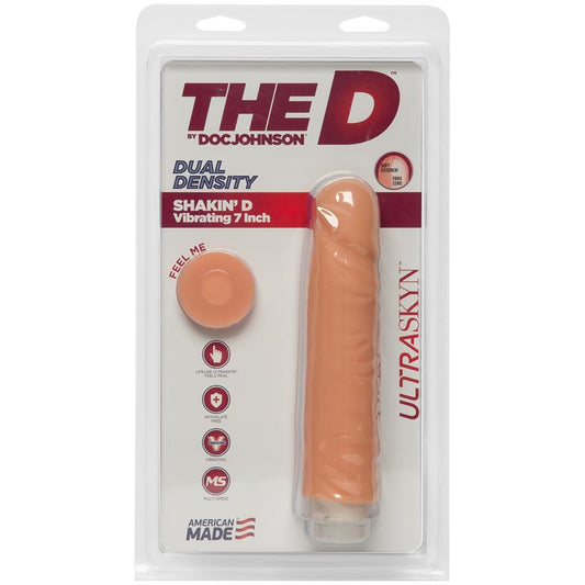 Dual Density Dildo Shakin D eith Vibration 7 Vanilla - UABDSM