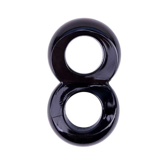 Duo Cock 8 Ball Ring-black Duo Cock 8 Ball Ring-black - UABDSM