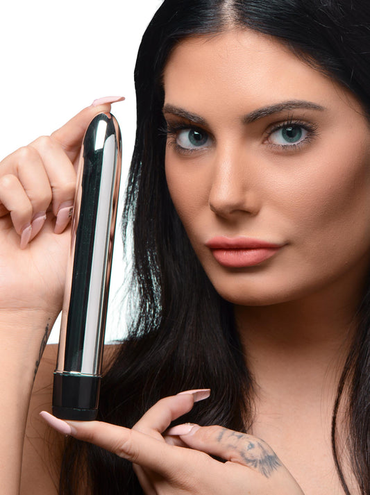 Trinity 7-Inch Slim Silver Vibrator - UABDSM