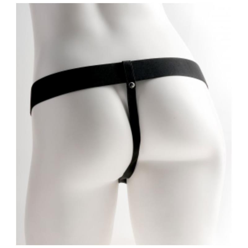 Elastic Strap-On with 9 Hollow Dildo 10 Functions USB Flesh - UABDSM