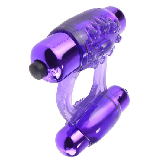 Fantasy C-Ringz Duo-Vibrating Super Ring Purple - UABDSM