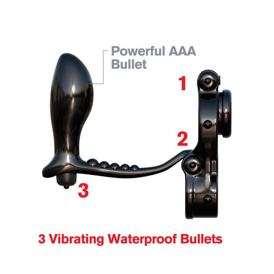 Fantasy C-Ringz Ironman Ass-Gasm Black - UABDSM