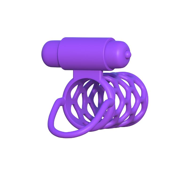 Fantasy C-Ringz Vibrating Couples Cage Purple - UABDSM