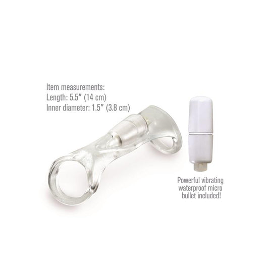Fantasy X-tensions Vibrating Cock Sling-Clear - UABDSM
