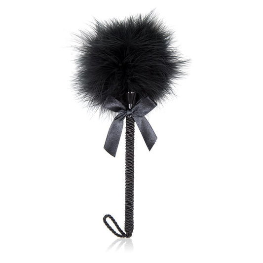 Feather Tickler with Bow 25 cm Black Feather Tickler with Bow 25 cm Black - UABDSM