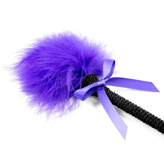 Feather Tickler with Bow 25 cm Purple - UABDSM