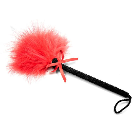 Feather Tickler with Bow 25 cm Red - UABDSM