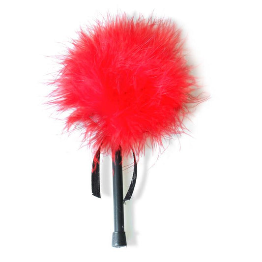 Feather Tickler with Marabou Red Feather Tickler with Marabou Red - UABDSM