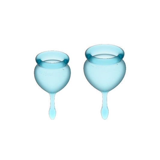 Feel Good Menstrual Cup Light Blue Pack of 2 Feel Good Menstrual Cup Light Blue Pack of 2 - UABDSM