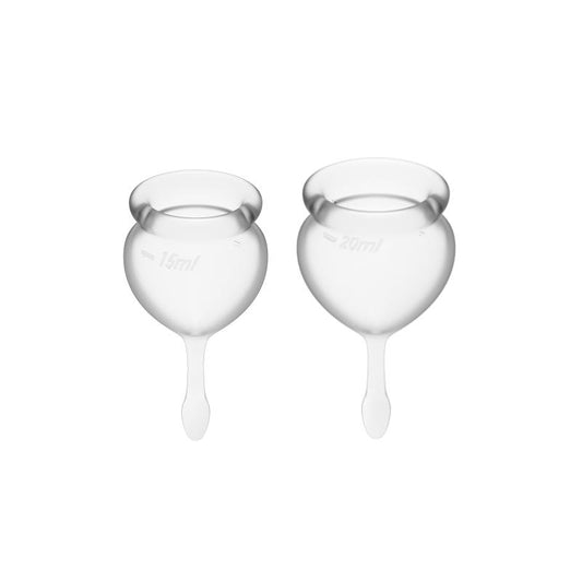 Feel Good Menstrual Cup Transparent Pack of 2 Feel Good Menstrual Cup Transparent Pack of 2 - UABDSM