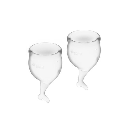 Feel Secure Menstrual Cup Transparent Pack of 2 Feel Secure Menstrual Cup Transparent Pack of 2 - UABDSM