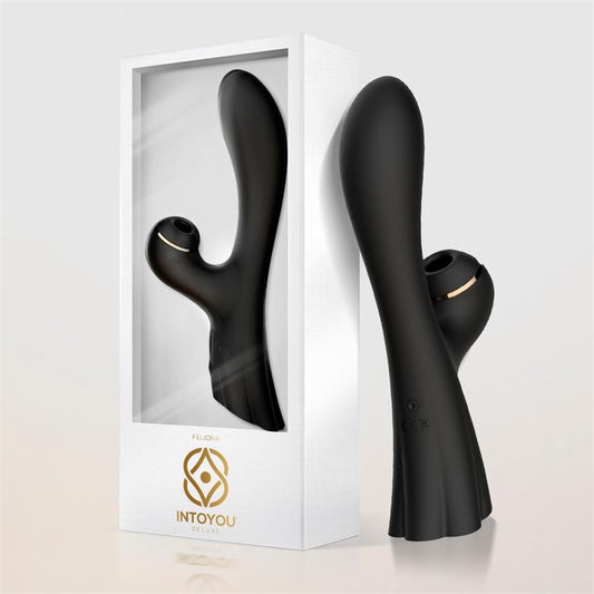 Feliona Vibe and Clitoris Sucker with Touch Control G-Spot Black Feliona Vibe and Clitoris Sucker with Touch Control G-Spot Black - UABDSM