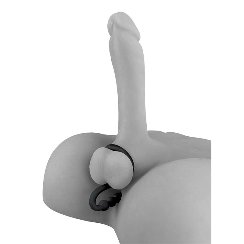 Fetish Fantasy Elite Ball Cinch with Anal Bead Black - UABDSM