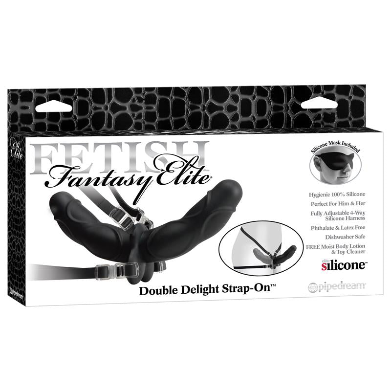 Fetish Fantasy Elite Double Delight Strap-On Black - UABDSM