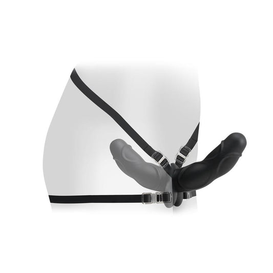 Fetish Fantasy Elite Double Delight Strap-On Black - UABDSM