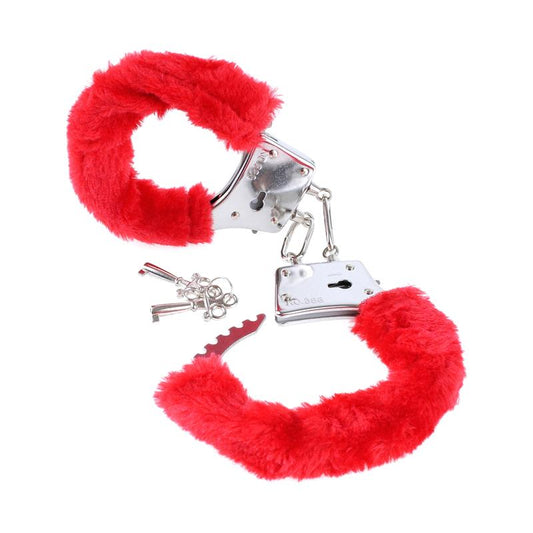 Fetish Fantasy Series Beginners Furry Cuffs Red Fetish Fantasy Series Beginners Furry Cuffs Red - UABDSM
