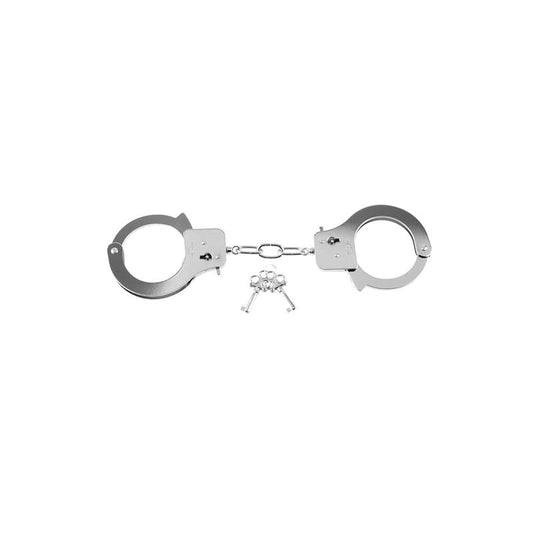 Fetish Fantasy Series Designer Metal Handcuffs Silver - UABDSM