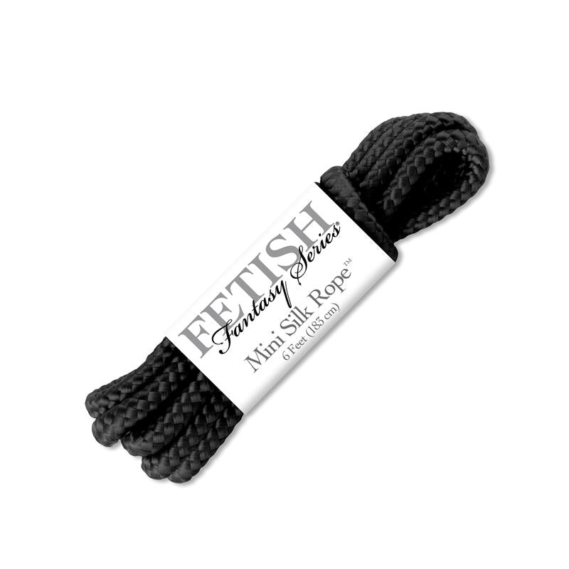 Fetish Fantasy Series Mini Silk Rope - Black - UABDSM