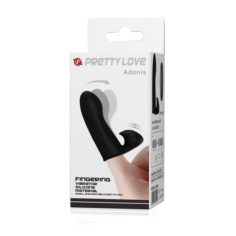 Finger Sleeve Vibrator Black - UABDSM