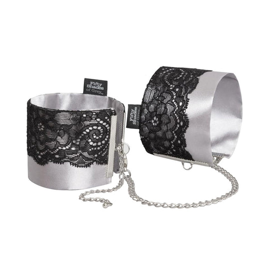 Fifty Shades of Grey Play Nice Satin & Lace Wrist Cuffs Fifty Shades of Grey Play Nice Satin & Lace Wrist Cuffs - UABDSM