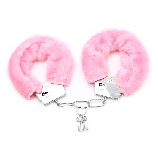 Furry Metal Handcuffs Pink Furry Metal Handcuffs Pink - UABDSM