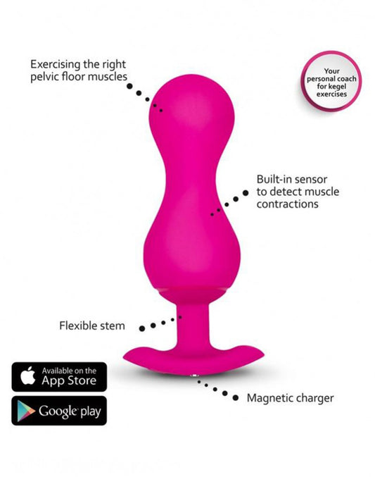 G-Vibe - G-Balls 3 - Geisha Balls + App - Pink - UABDSM