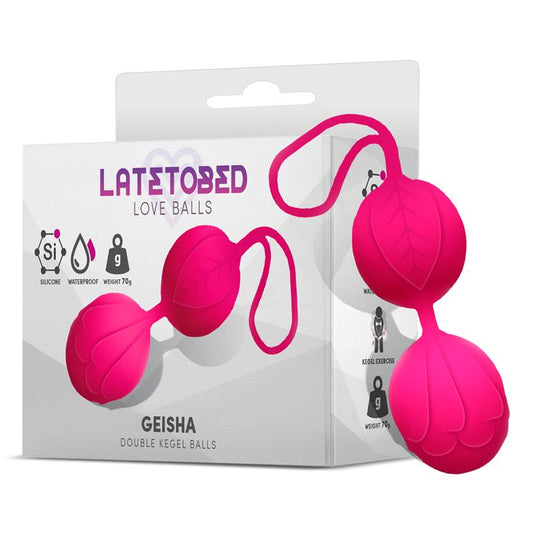 Geisha Double Kegel Balls Rose Red 70 gr Geisha Double Kegel Balls Rose Red 70 gr - UABDSM