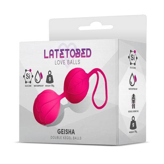 Geisha Double Kegel Balls Rose Red 70 gr - UABDSM