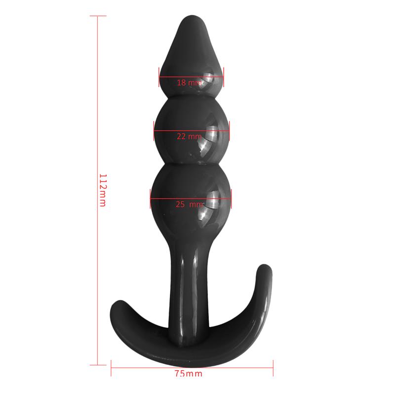 Gevil Anchor Butt Plug Black - UABDSM