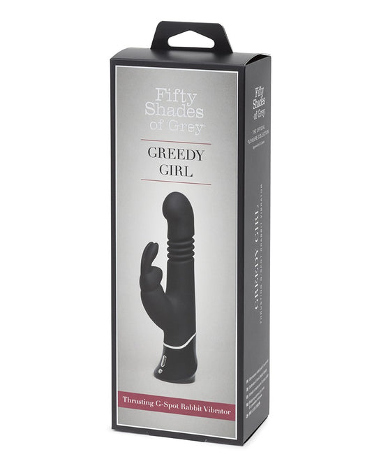Greedy Girl - FSoG Thrusting G-Spot Rabbit Vibrator - UABDSM