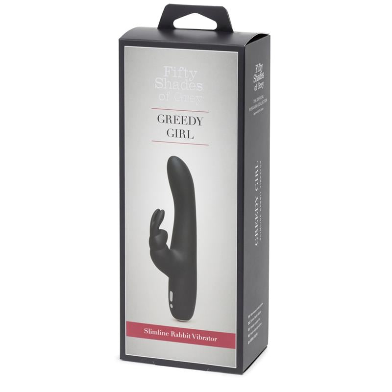 Greedy Girl Rechargeable Slimline Rabbit Vibrator - UABDSM