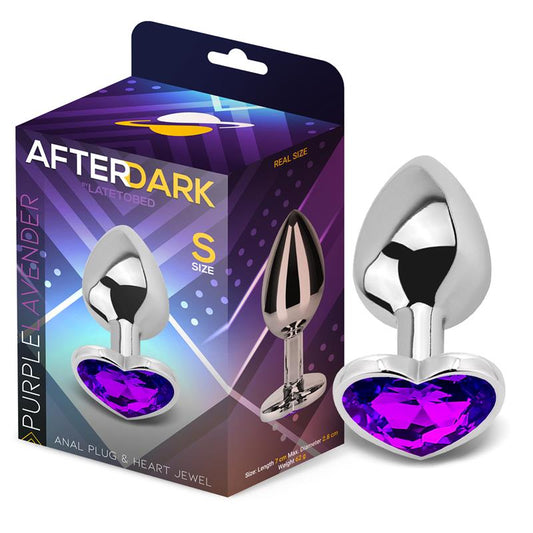 Heart Shaped Butt Plug Purple Lavender Size S Heart Shaped Butt Plug Purple Lavender Size S - UABDSM