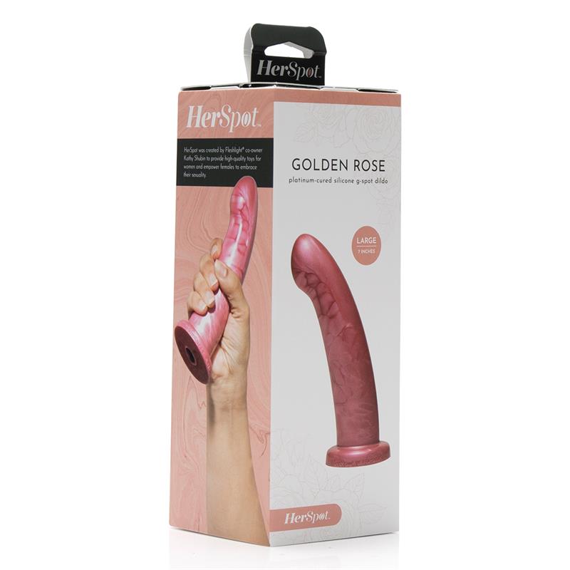 Herspot Dildo Golden Rose Big Size - UABDSM