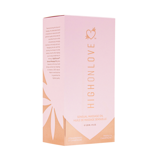 High On Love - Massage Oil - Strawberries & Champagne - UABDSM