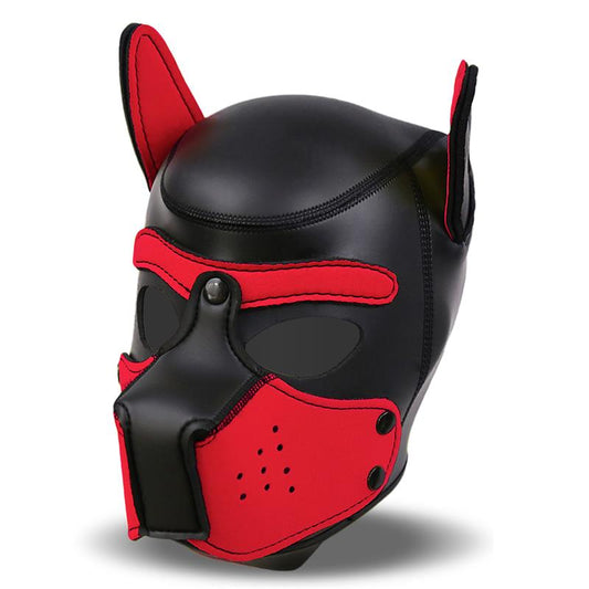 Hound Dog Hound with Removable Muzzle Neoprene Black/Red One Size - UABDSM