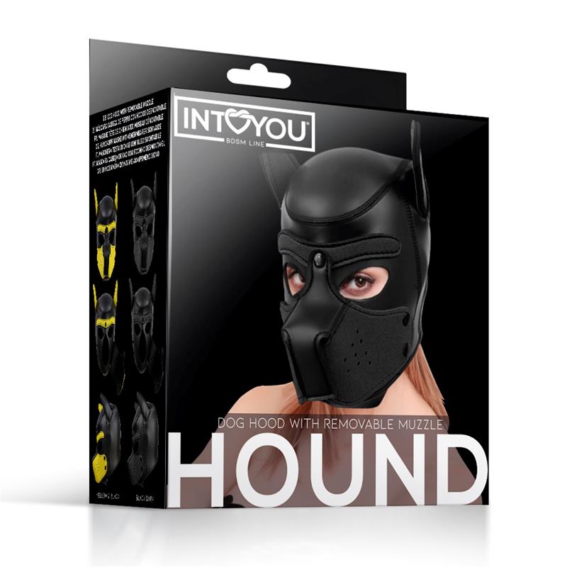 Hound Neoprene Dog Hound Removable Muzzle Black One Size - UABDSM