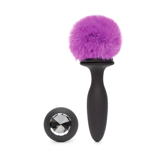 Happy Rabbit Rechargeable Vibrating Butt Plug Large - Black/Pink Happy Rabbit Rechargeable Vibrating Butt Plug Large - Black/Pink - UABDSM