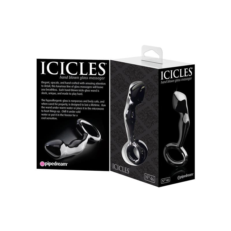 Icicles Butt Plug No. 46 Black - UABDSM